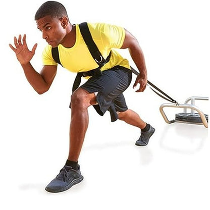 Adjustable Sled Resistance Band Harness with Padded Shoulder Strap