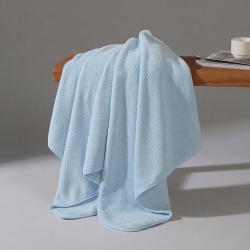 REDKISS Ultra Soft 6 Piece Towel Set, Premium Towels for Bathroom, Highly Absorbent, Quick Dry, Lightweight Bath Towels Set Collection, Includes 2 Bath Towels, 2 Hand Towels, 2 Washcloths, Light Blue - color: Light Blue