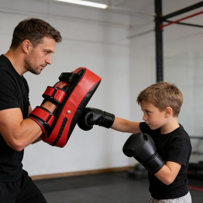 Boxing Training Pads PU Leather Curved Kick Training Equipment