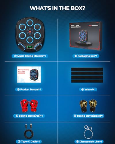 Smart Music Boxing Machine | 8 Target&Interactive Punching Trainer