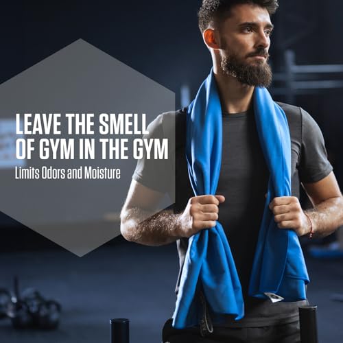 VENTURE 4TH Quick Dry Microfiber Towel for Camping & Gym - Blue Medium - color: Blue, size: 40.00" x 21.00"