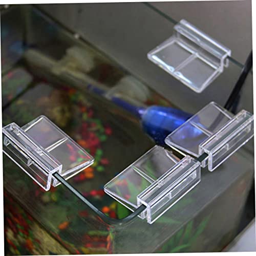 Abaodam 10pcs Acrylic Support Frames for Fish Tank Cover Durable Brackets for Glass Stable Clips for Aquarium Lid Convenient Support Rack for Fish Tanks