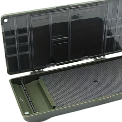 Yiju Rig Box Carp Fishing Tackle Box Fishing Rig Storage Fishing Lure Hook Tackle Storage Container Baitcasting Fly Fishing Box