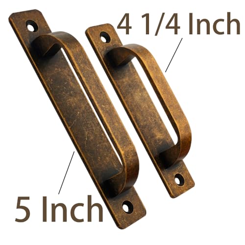 12 Pack 4 1/4 Inch 108 mm FlatCopper Cabinet Handles Aluminum Cabinet Pulls Drawer Pulls - color: FlatCopper, size: 4 1/4 Inch