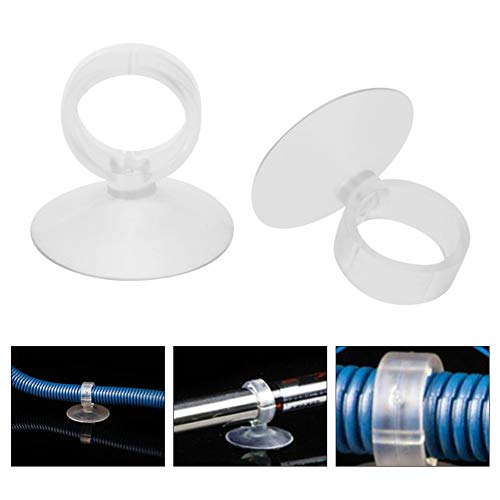 Naroote Aquarium Suction Cups, 20Pcs Set Fish Sucker for Securing Tube, Airline Tubes, Elastic Gel Fish Suction Cup with Good Suction and Easy Installation (1/2)