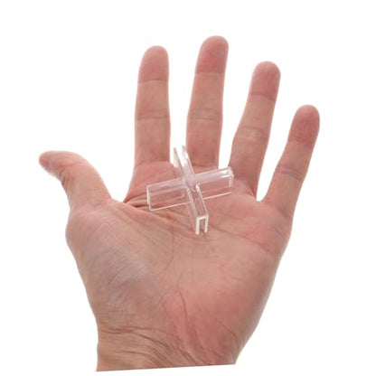Healifty Glass Fixing Clamps for Aquarium Decor 10pcs Plastic Brackets Slots Fish Tank Lid Clips for Quick Installation