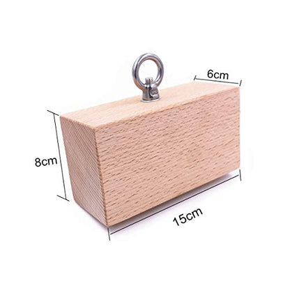 Wooden Pinch Block Grip Workout Climbing Power Grip Forearm Finger Exerciser Strength Training Strengthener Equipment - color: wooden grip