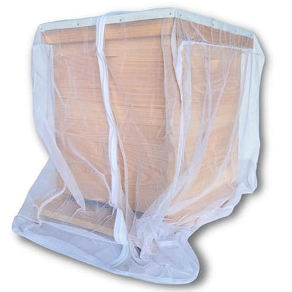 The Mesh Bag Designed for Beekeepers to Move Bees Safely and Securely with High Strength Mesh, YKK Zipper and Safety Lock Stiching - Double Box - size: Buzz Bag Double