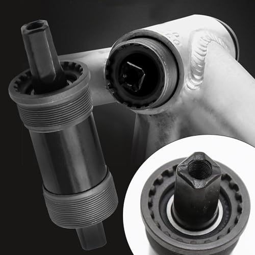Hoypeyfiy Bike Bottom Bracket Mountain Bike Square-Taper Bottom Bracket Bicycles 68mm Replacement for Shimano Tourney TX800 Series (68x118mm) - size: 68*118mm