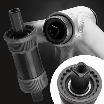 Hoypeyfiy Bike Bottom Bracket Mountain Bike Square-Taper Bottom Bracket Bicycles 68mm Replacement for Shimano Tourney TX800 Series (68x118mm) - size: 68*118mm
