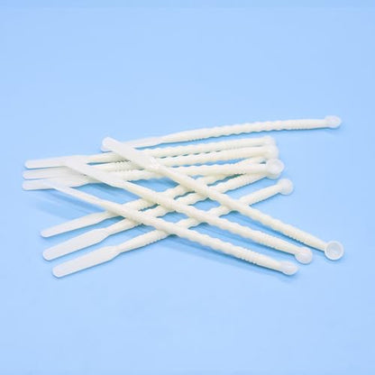 10 Pcs Dental Disposable Plastic Spatulas,Cement Powder Mixing Spatula,Dental Lab Mixing Tools,White