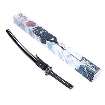 Katana Handmade Full Tang Sharp, Alloy Tsuba Japanese Samurai Sword High Carbon Steel 1060,T10 1095, 40-Inch - color: Cloudy-Dragen