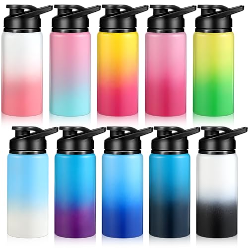 Mimorou Aluminum Water Bottles Bulk 17oz - color: Gradient Color