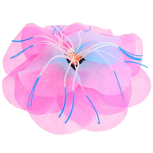 balacoo Colorful Artificial Water Lily Aquatic Plant Decor for Fish Tank Landscaping Lifelike Lotus Flower for Vivid Aquarium Decoration and Home Display