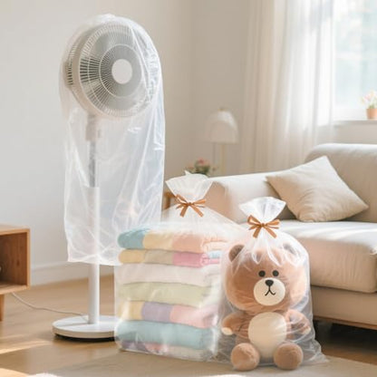 4 Pcs Large Clear Plastic Storage Bags - 2.4 Mil Heavy Duty Thick Extra Large 40x60 Moving Bags for Luggage Cover Suitcase Furniture Clothes Dust Protection,Reusable Transparent Home Storage