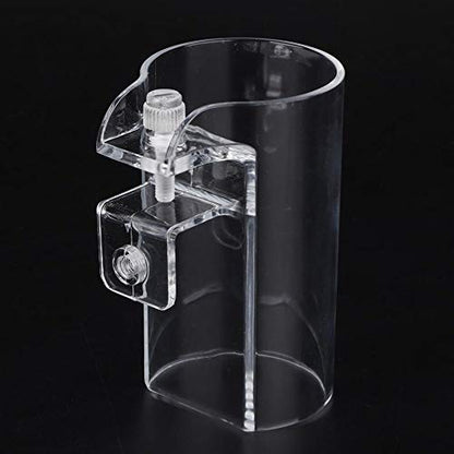 Pssopp Aquarium Fish Feeder, Transparent Acrylic Floating Food Circle Feeding Station