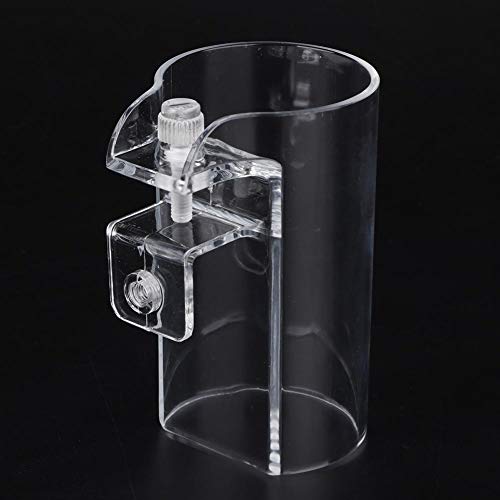 Pssopp Aquarium Fish Feeder, Transparent Acrylic Floating Food Circle Feeding Station