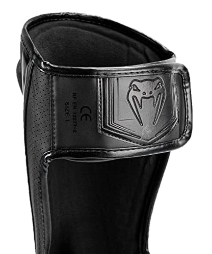 Venum Venum Elite Evo Shin Guards - color: Black/Black, size: X-Large