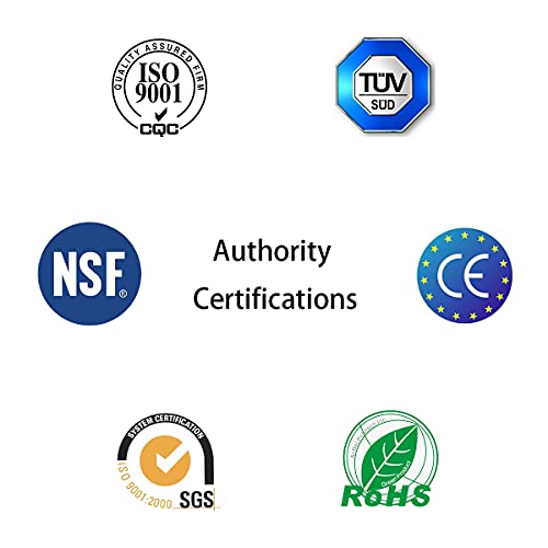 NSF Certified 3/8" O.D. Push to Connect Fittings for RO (Reverse Osmosis) Water Filter 30 pcs+30 feet 3/8" Water tubing.
