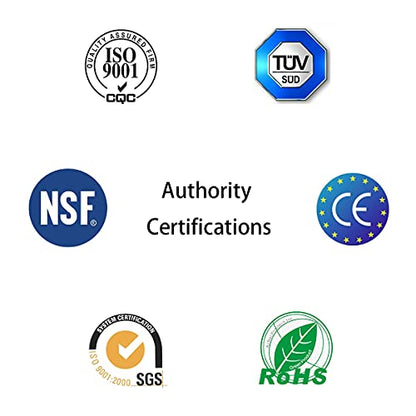 NSF Certified 3/8" O.D. Push to Connect Fittings for RO (Reverse Osmosis) Water Filter 30 pcs+30 feet 3/8" Water tubing.