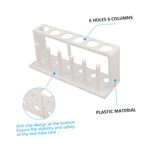 Cylindrical Holder for Test Tube Freshwater Test Kit Aquarium Rack 6 Tube Organizer