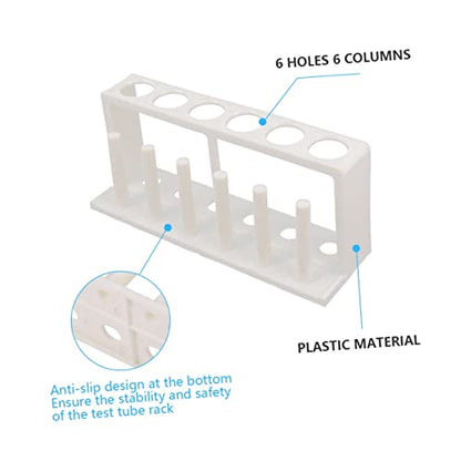 Cylindrical Holder for Test Tube Freshwater Test Kit Aquarium Rack 6 Tube Organizer
