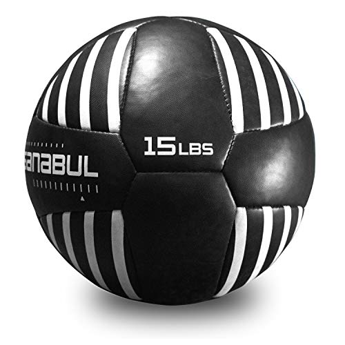 Sanabul Lab Series 14-inch Medicine Ball for Exercise Cross Training Essential Core Workouts and Explosive Fitness Exercises Weighted Ball - size: 15 lbs