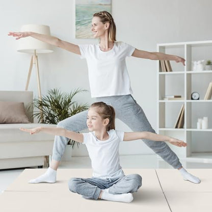 Giantex 6'x 2' Gymnastics Mat, 2" Thick Folding Tumbling Mat with Hook and Loop Fastener, Foldable Gym Mat with Carrying Handles, Cheer Mats for Kids Adults Home Exercise Aerobics Fitness - color: Grey