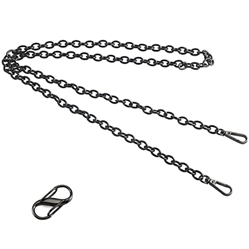 Beaulegan Purse Chain Strap Replacement, 51 inches Gunmetal - color: Gunmetal Black