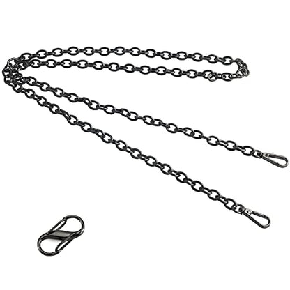 Beaulegan Purse Chain Strap Replacement, 51 inches Gunmetal - color: Gunmetal Black