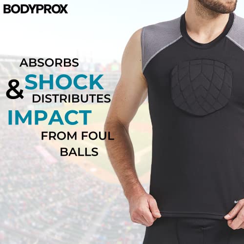 BODYPROX Baseball Chest Protector Shirt - size: Youth-M