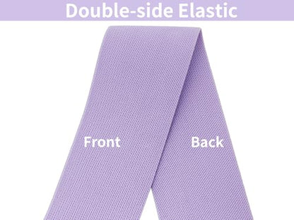 Lavender Wide Knit Elastic Band 3" x 5yd for Sewing - color: Lavender #33