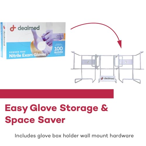 Dealmed Triple Wall Mount Glove Box Holder - Horizontal Steel Dispenser - style: Triple Box Holder - Horizontal