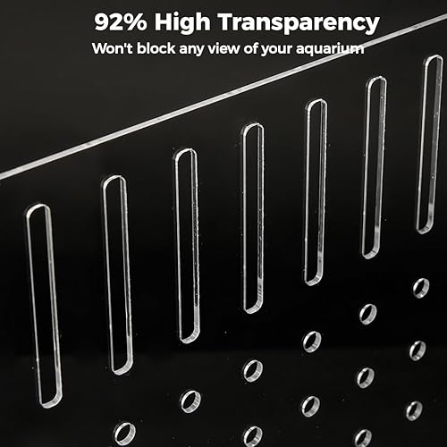 2pcs Fish Tank Dividers, Acrylic Divider Isolation Board with Suction Cups, DIY Designed Clear Easy to Install and Assemble for Fish Tank Aquarium, 15.74 x 11.81