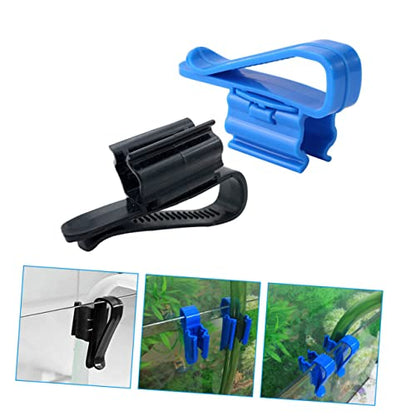 Didiseaon 8pcs Water Hose Clip Tube Hanger for Fish Tank Aquarium Easy Installation Hose Clamp for Securely Holding Water Tubes