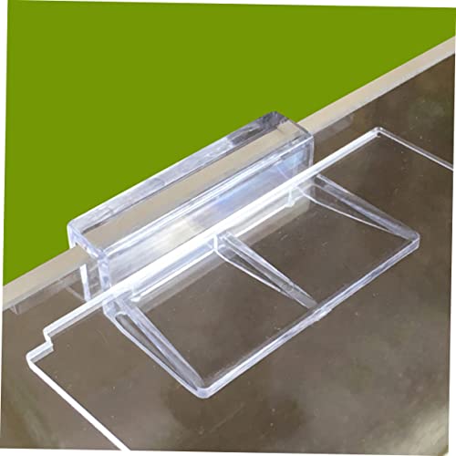 TOYANDONA 10pcs Acrylic Support Bracket for Fish Tank Cover Adjustable Holder for 7-8mm Glass Practical Aquarium Rack Accessory