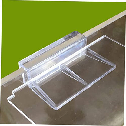 TOYANDONA 10pcs Acrylic Support Bracket for Fish Tank Cover Adjustable Holder for 7-8mm Glass Practical Aquarium Rack Accessory