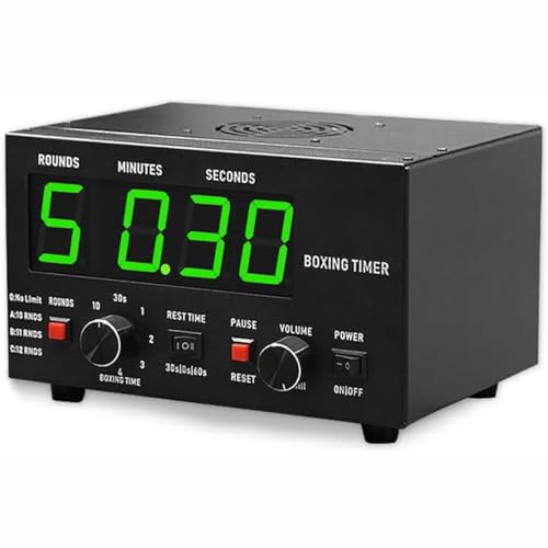 Boxing Interval Timer with Adjustable Buzzer for Muay Thai, MMA, Kickboxing Training and Rest Management - color: Green