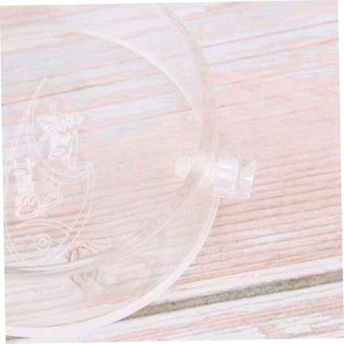 2.5x22cm Acrylic Shrimp Feeder with Bowl Fish Tank Dish Clear Glass for Shrimp