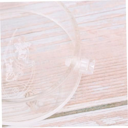 2.5x22cm Acrylic Shrimp Feeder with Bowl Fish Tank Dish Clear Glass for Shrimp