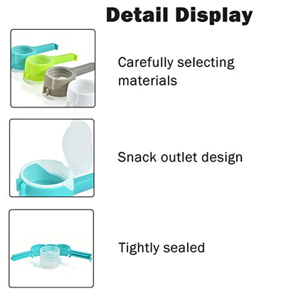 4Pcs Bag Clip with Pour Spout,Bag Clips for Food Storage Sealing Clips,Bag Spout Clips,Seal and Pour Bag Clip,Reusable Plastic Cap Sealer Clips for Food Liquid Snack