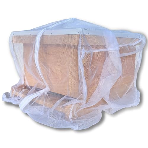 The Mesh Bag Designed for Beekeepers to Move Bees Safely and Securely with High Strength Mesh, YKK Zipper and Safety Lock Stiching - Single Box - size: Buzz Bag Single