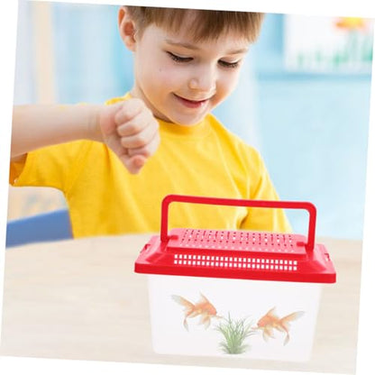 Fish Transport Container Small Aquariums Goldfish Tank Handheld Fish Tank Crab Carrier