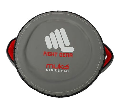 Round Boxing Pad for Men - Synthetic Leather Punching Mitts Coaching Shield - MMA Muay Thai Kickboxing Strike Pads for Karate, Training, Taekwondo, Martial Arts - color: Red