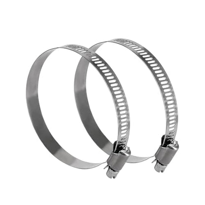 9 inch stainless steel hose clamp, adjustable metal worm gear assortment kit for water pipe (2 pcs)