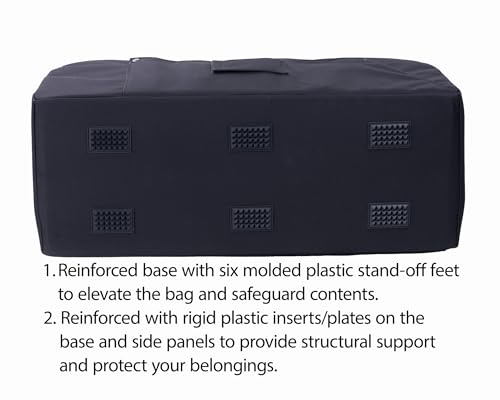 85L Military-Style Duffle Backpack with Rigid Panels | Built for deployment gear, work equipment, camping supplies, vehicle storage, and checked travel. - color: Black