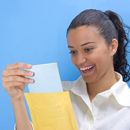 6x10 100% Biodegradable Bubble Mailers,25 Count #0 Compostable Padded Packaging Wrap Envelopes Pouches Eco Friendly Self Seal Bags - color: Yellow