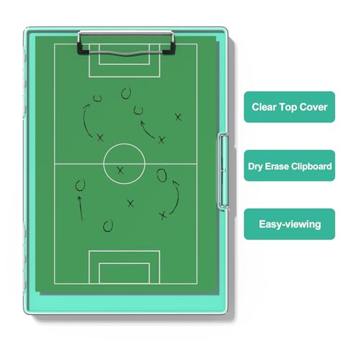Hongri Clipboard with Storage, Green 8.5 x 11 Clip Board, Dual Compartmen - color: Light Green