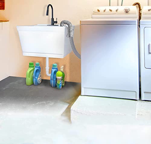 304 Stainless Steel Washer Drain Hose Holder, Adjustable Clamp Hook, Fits All Tub Hose