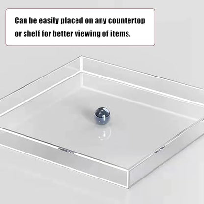 Transparent Acrylic Water Tank Shallow Sink Props, Deep Storage Box for Display, Coffee Tray for Cosmetics, Desktop Organizer (30x20x5cm / 11.8x7.9x2in)